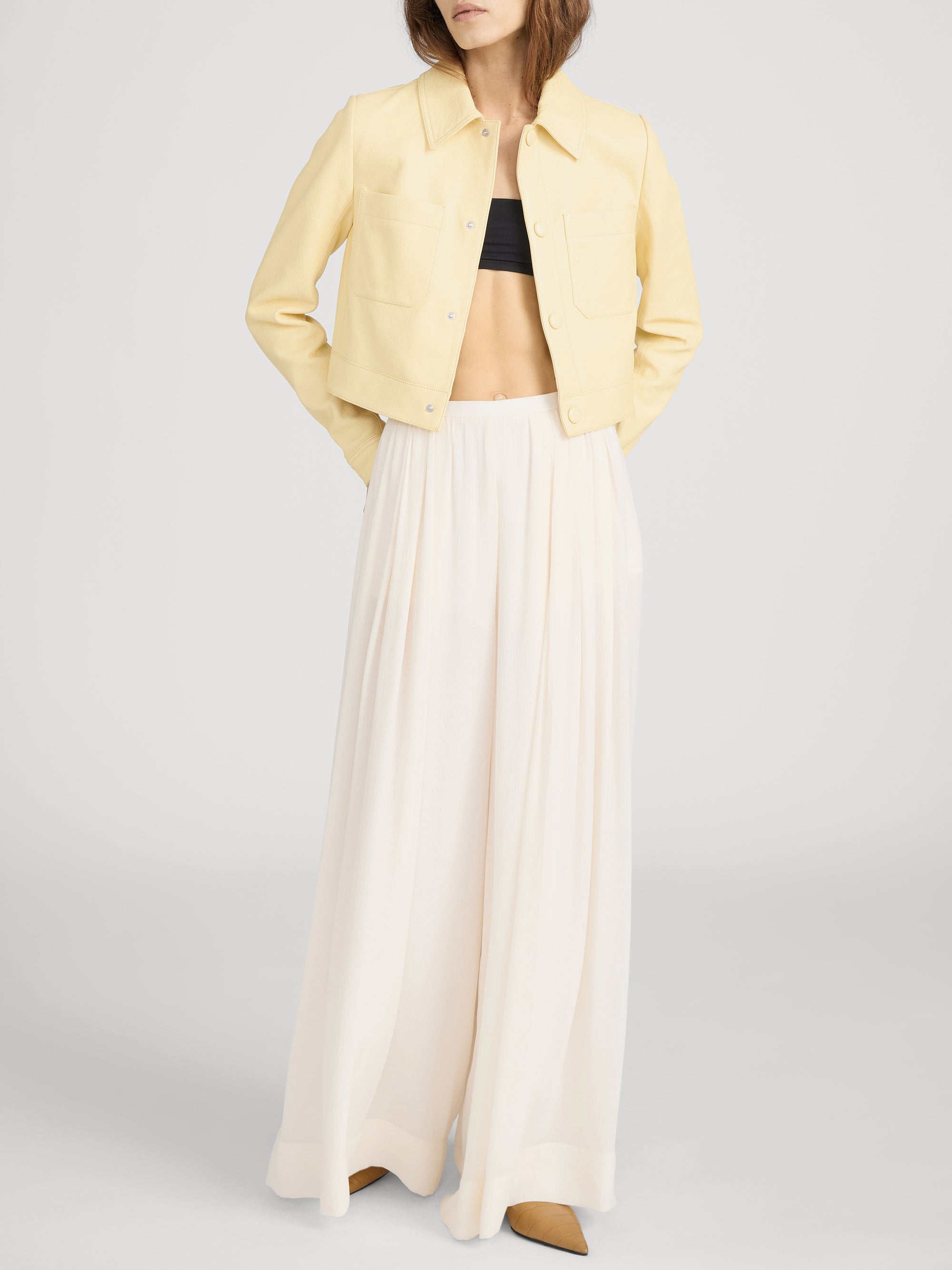 Pant on model front 