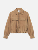 The Suede Bubble Jacket -- Chai