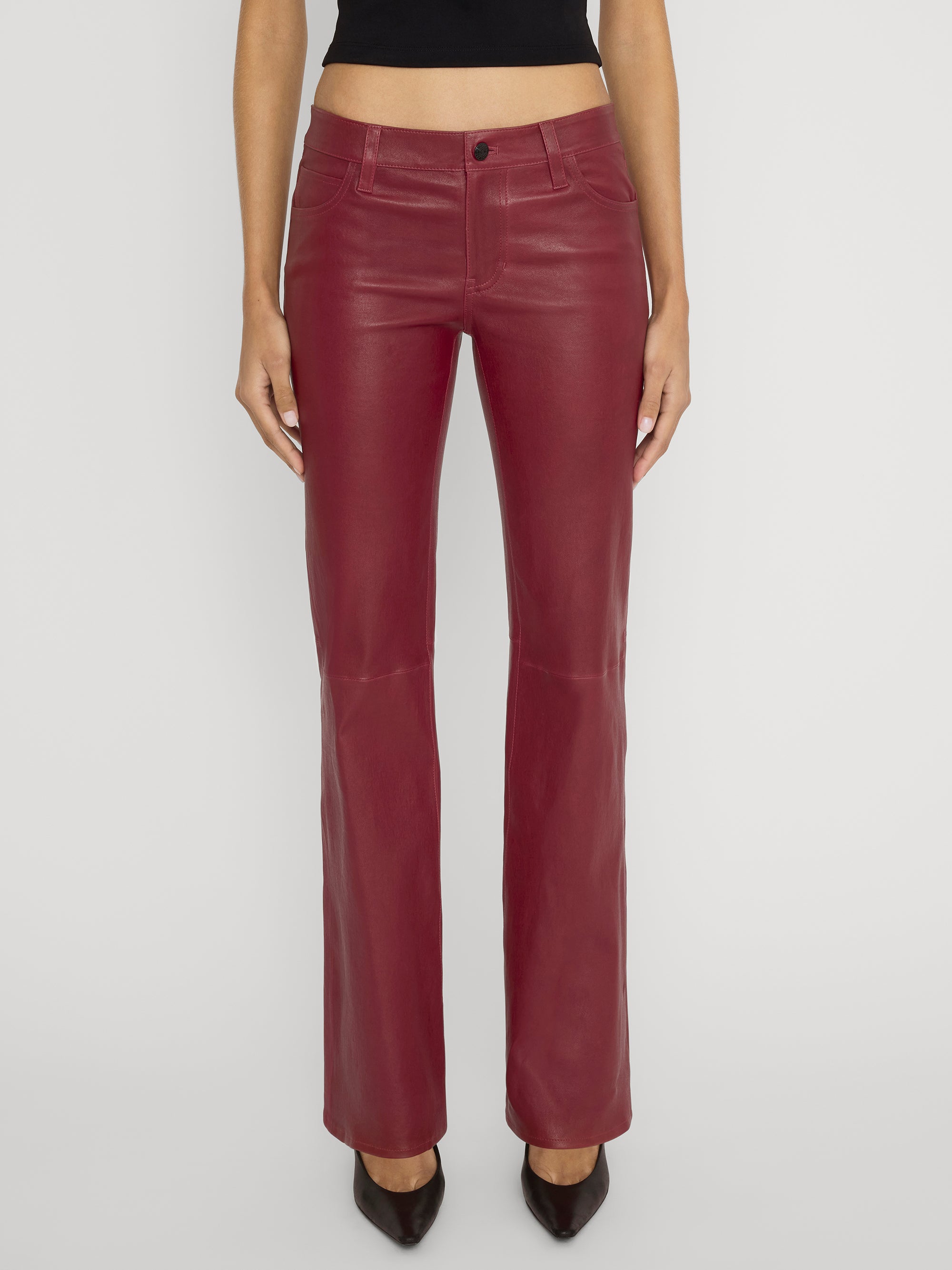 Pant on model crop 