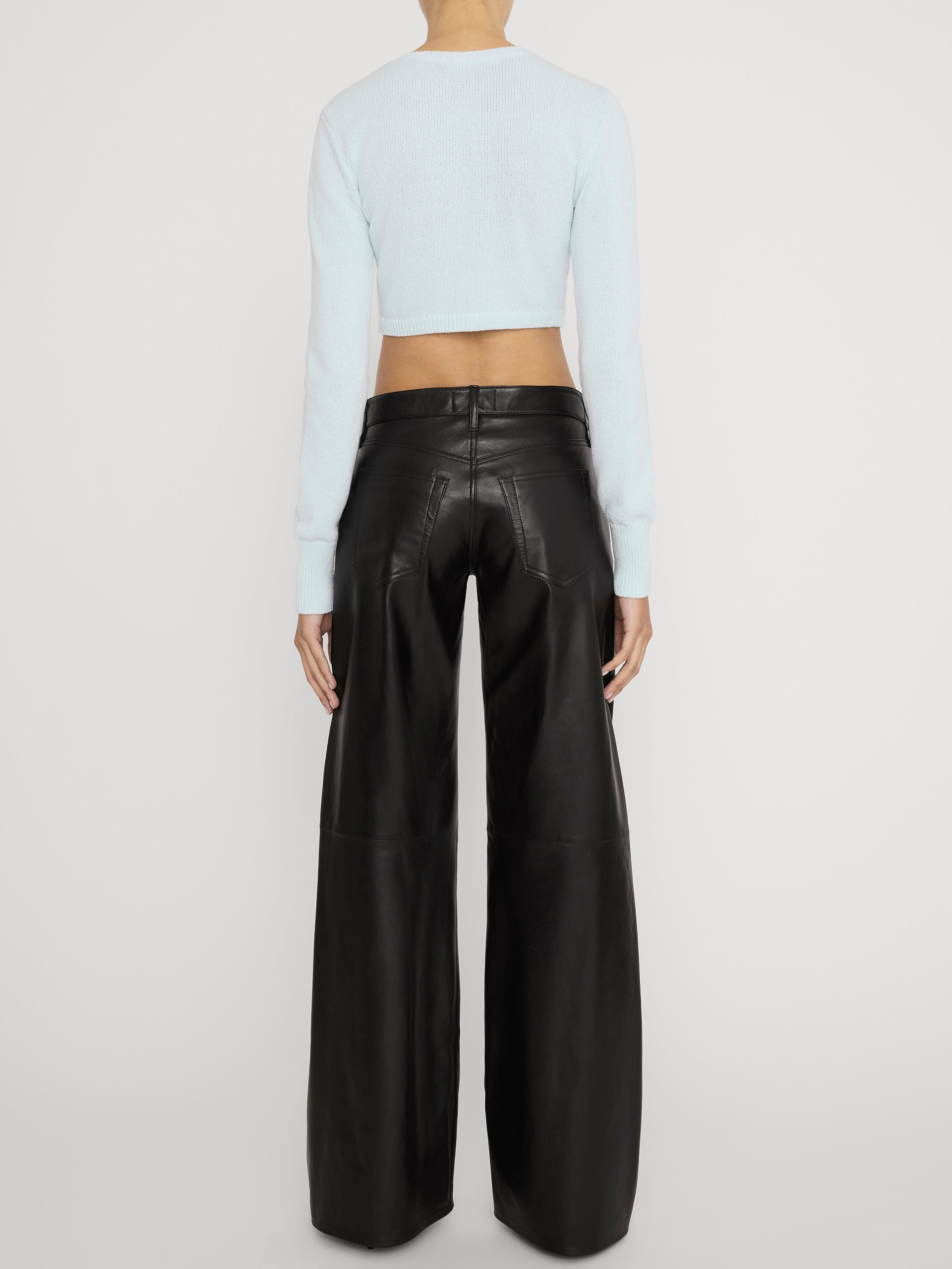 Pant on model back 