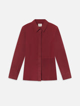 The Suede Shirt -- Garnet
