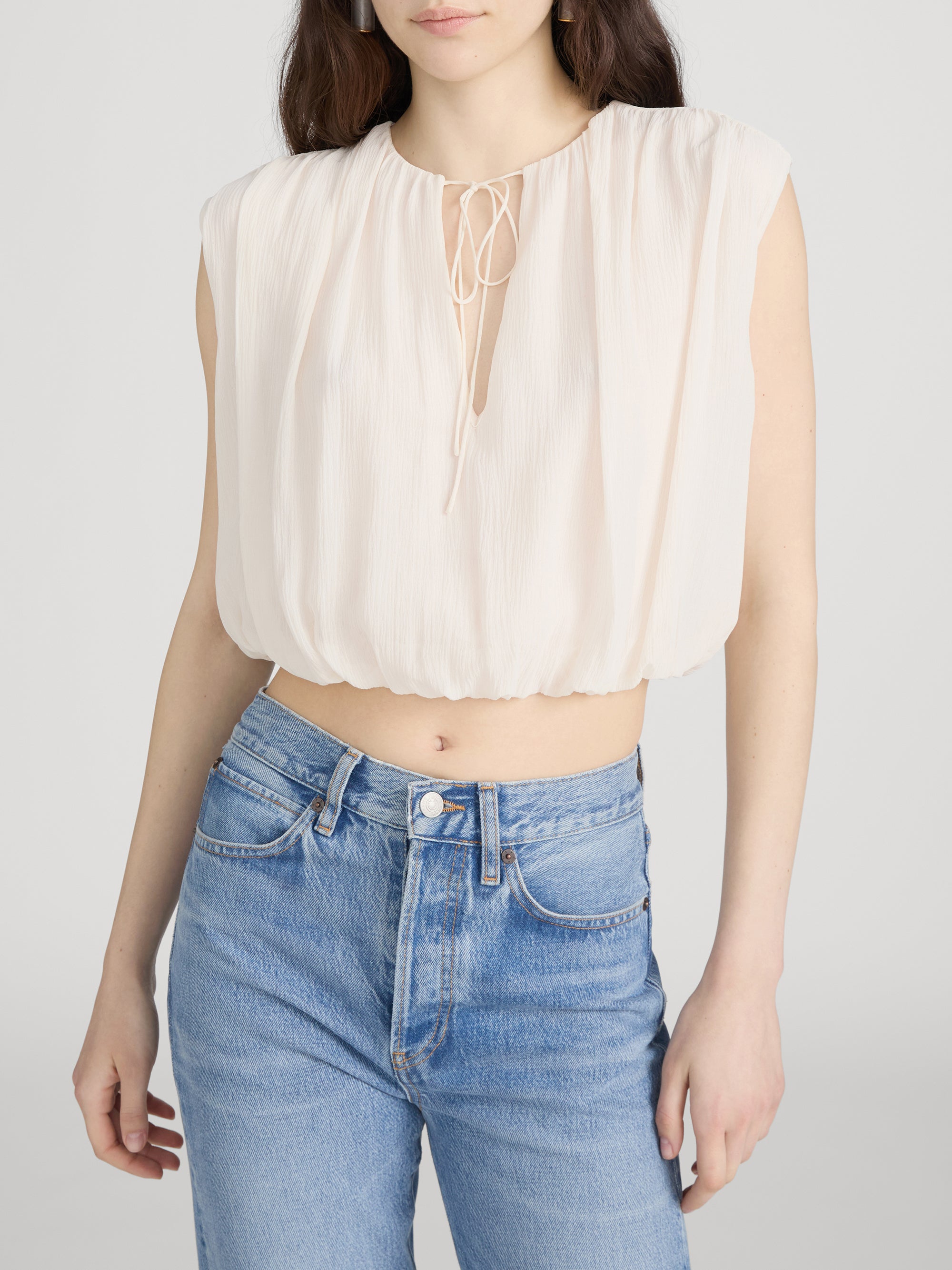 Top on model crop 