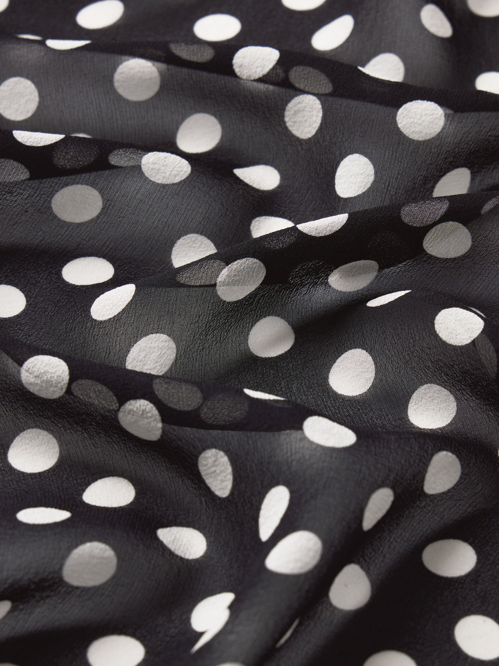 The Polka Dot Nouvelle Blouse -- Black Multi