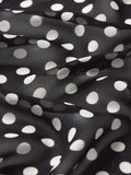The Polka Dot Nouvelle Blouse -- Black Multi