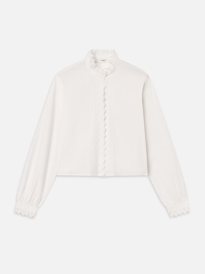 The Keepsake Pintuck Blouse -- White