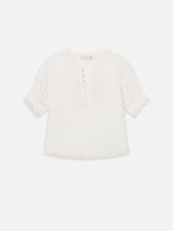The Keepsake Popover Top -- White