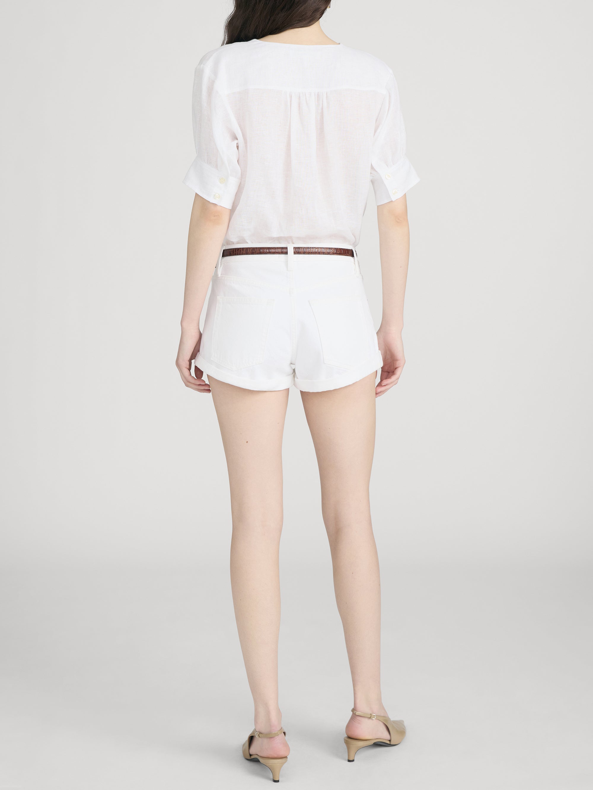 Top on model back 
