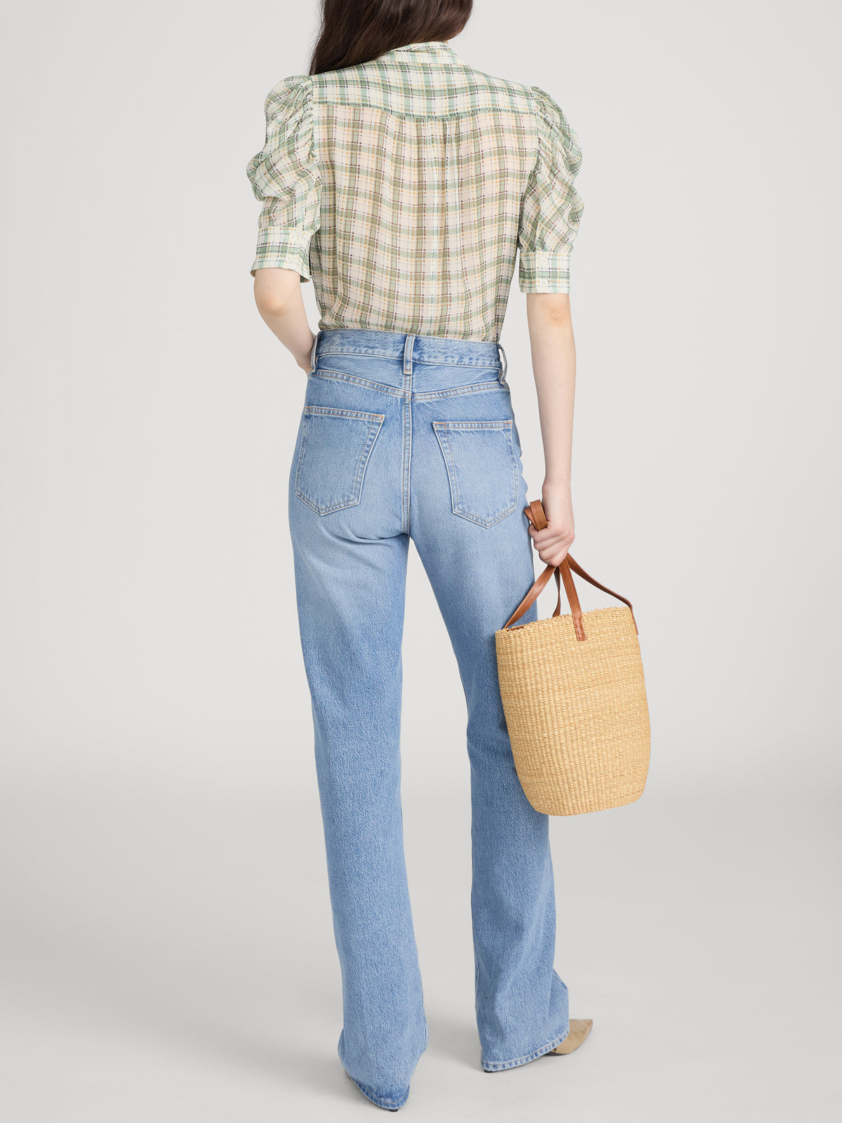 Top on model back 