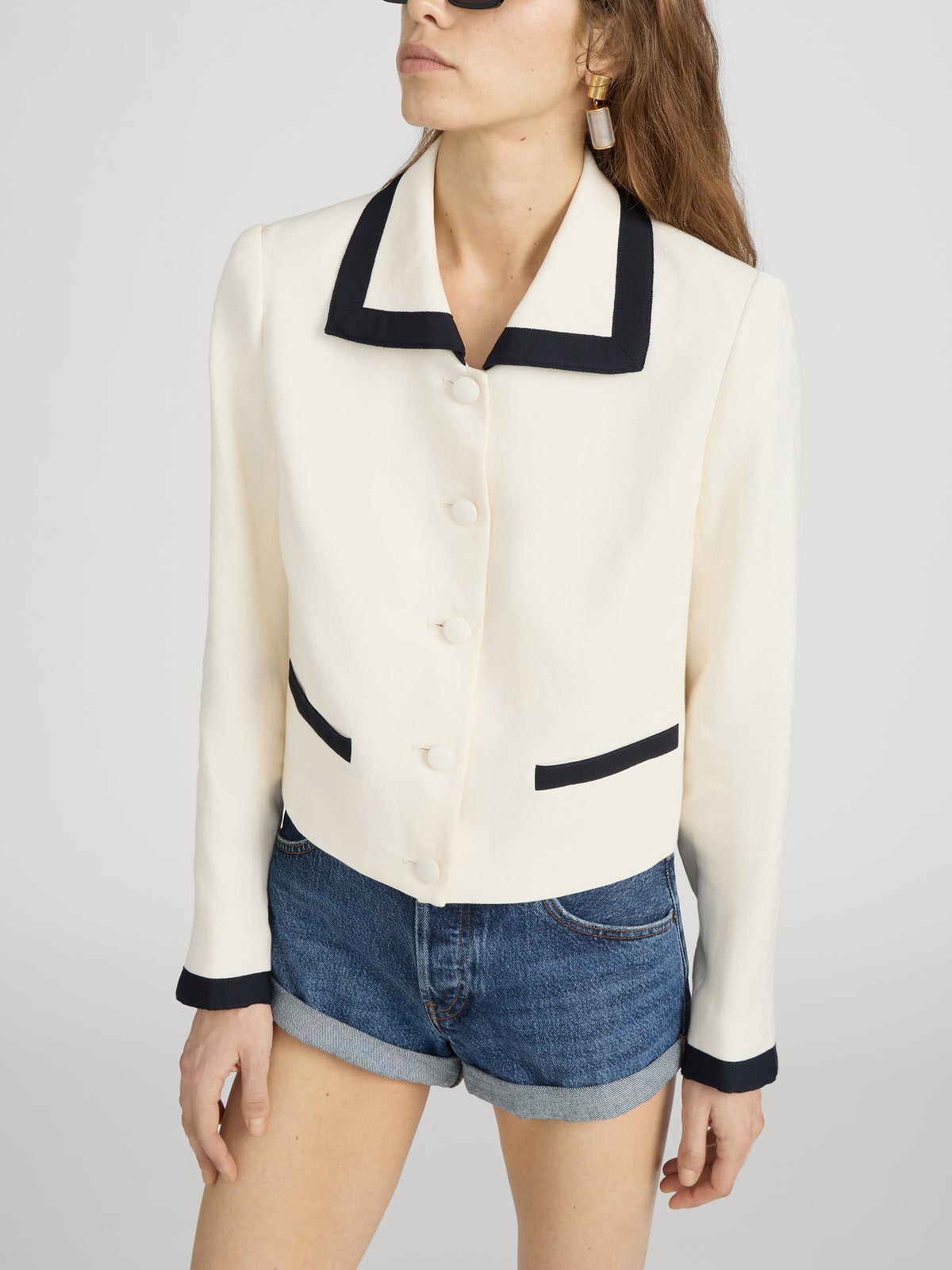 Jacket on model side 