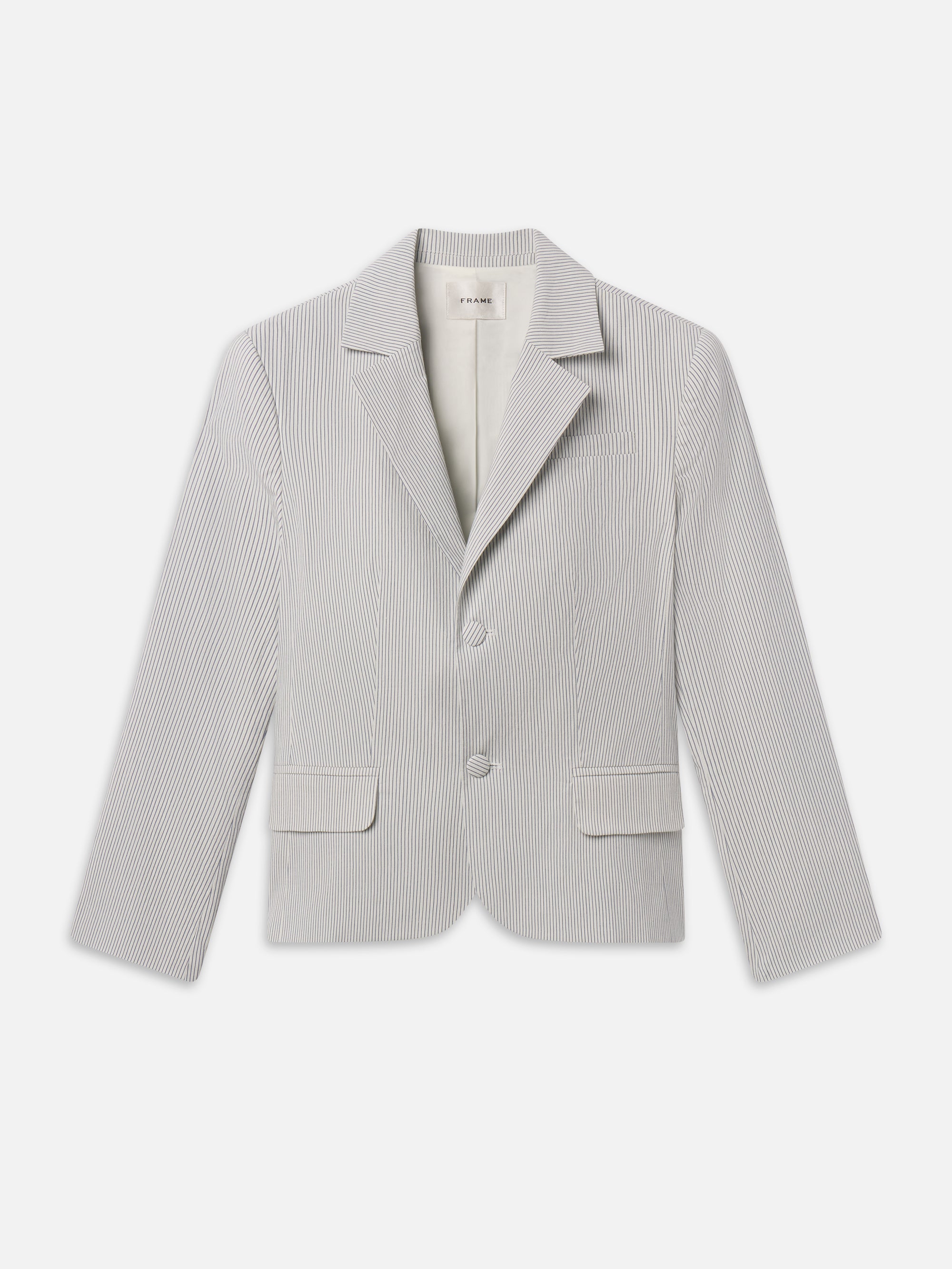 The Stripe Classic Blazer -- Navy Multi