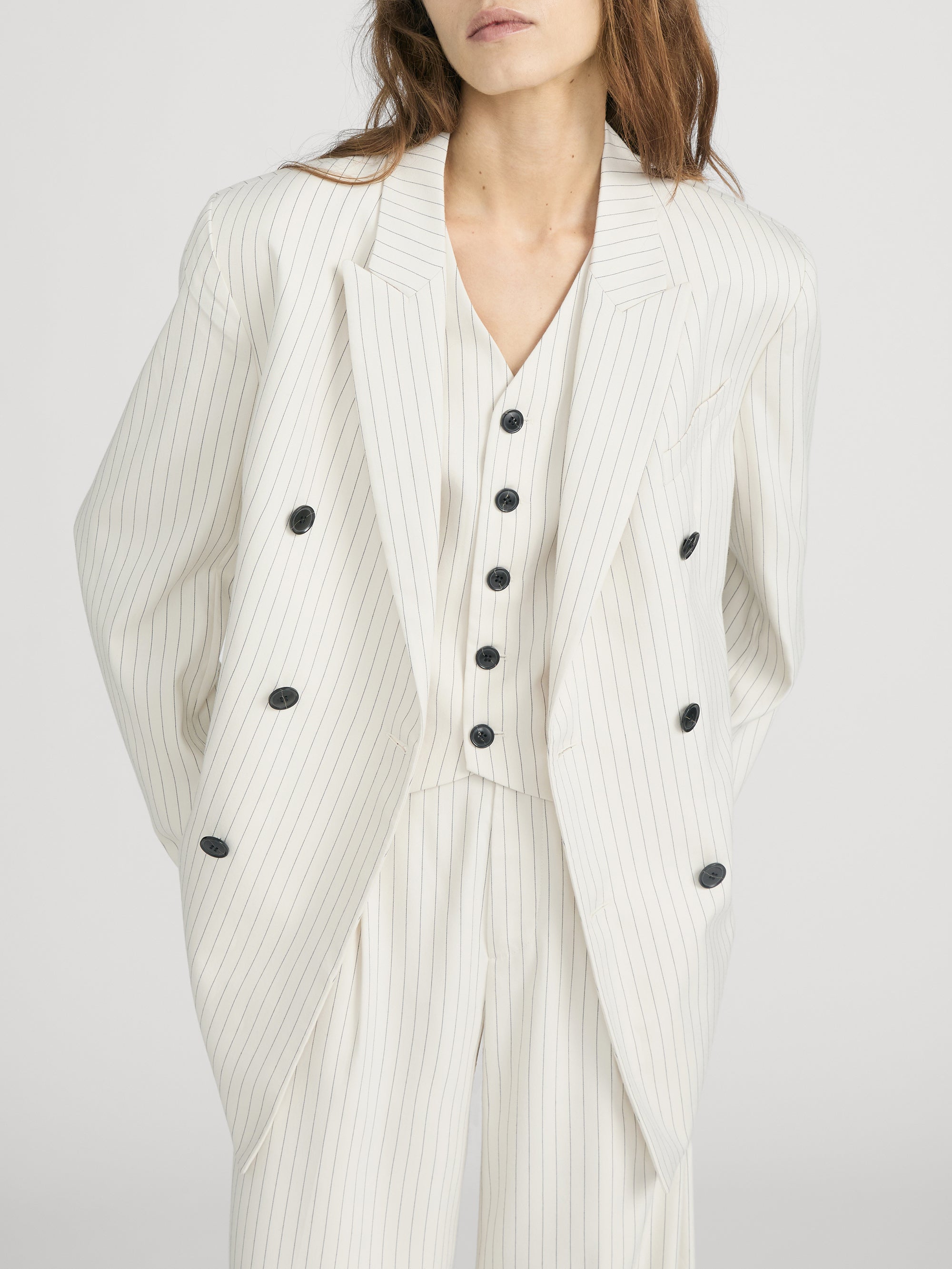 Blazer on model crop 