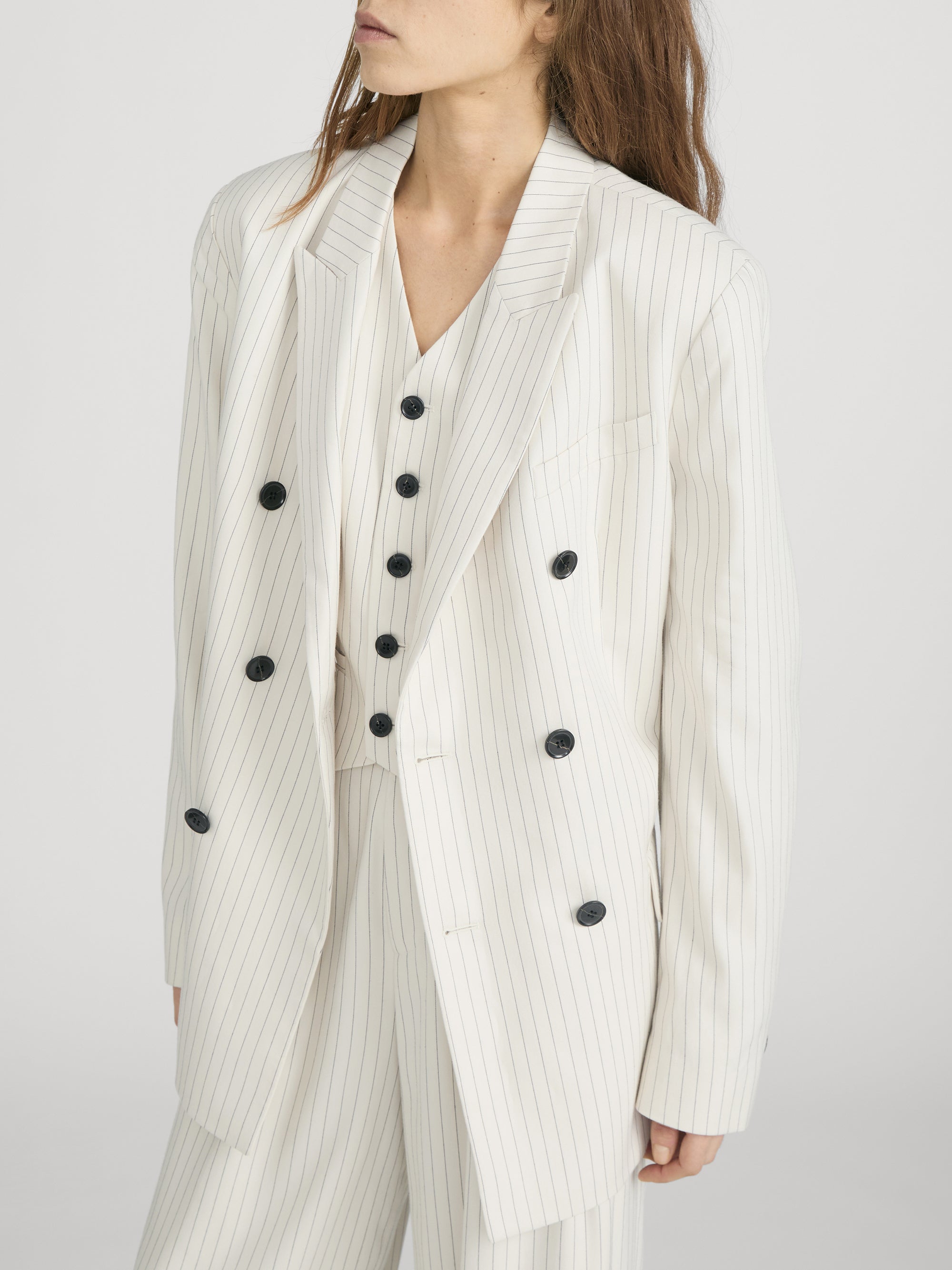 Blazer on model side 