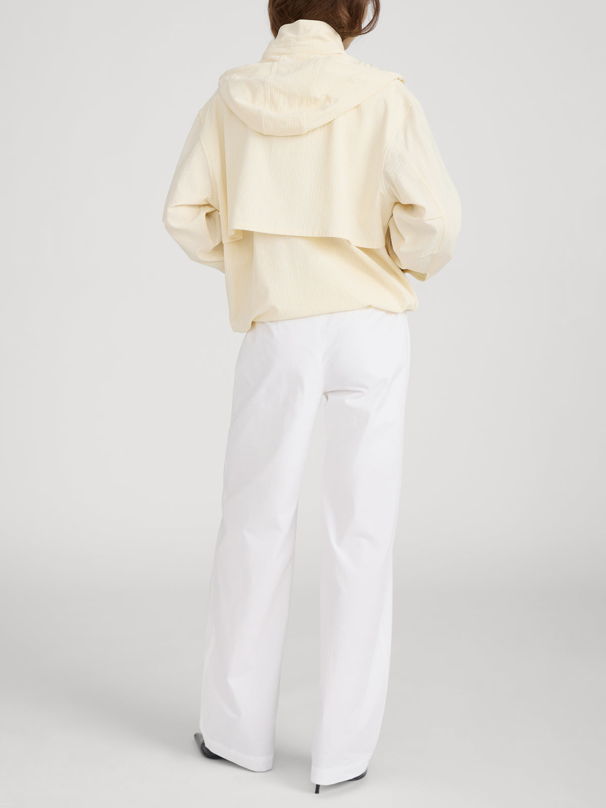 The Seersucker Track Jacket -- Lemon Multi