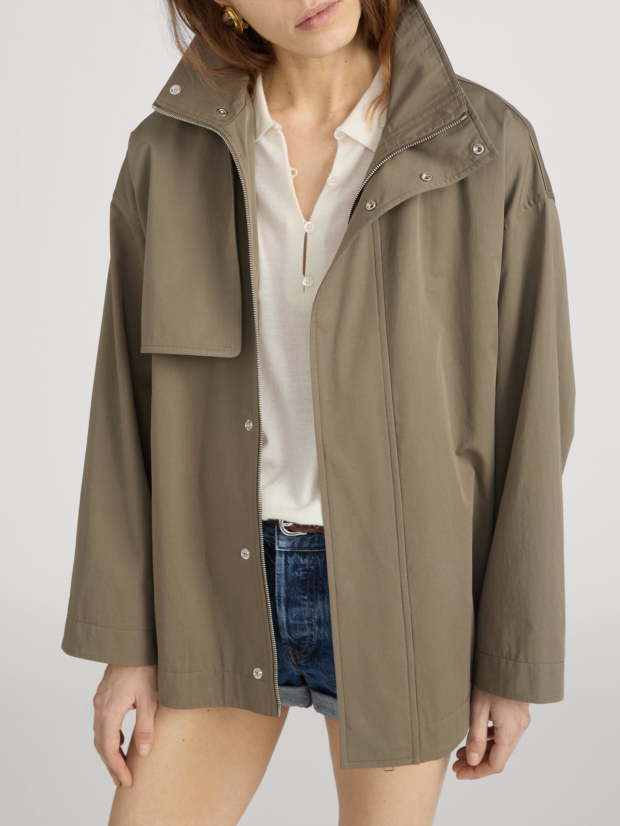 Jacket on model side 