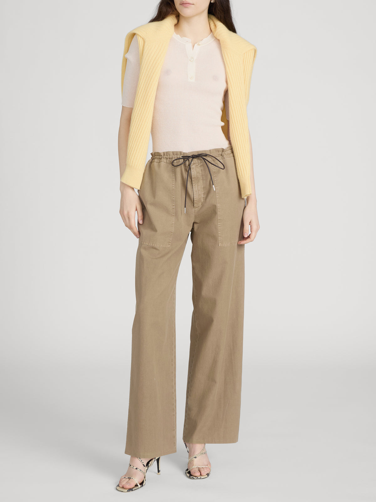 Pant on model front 