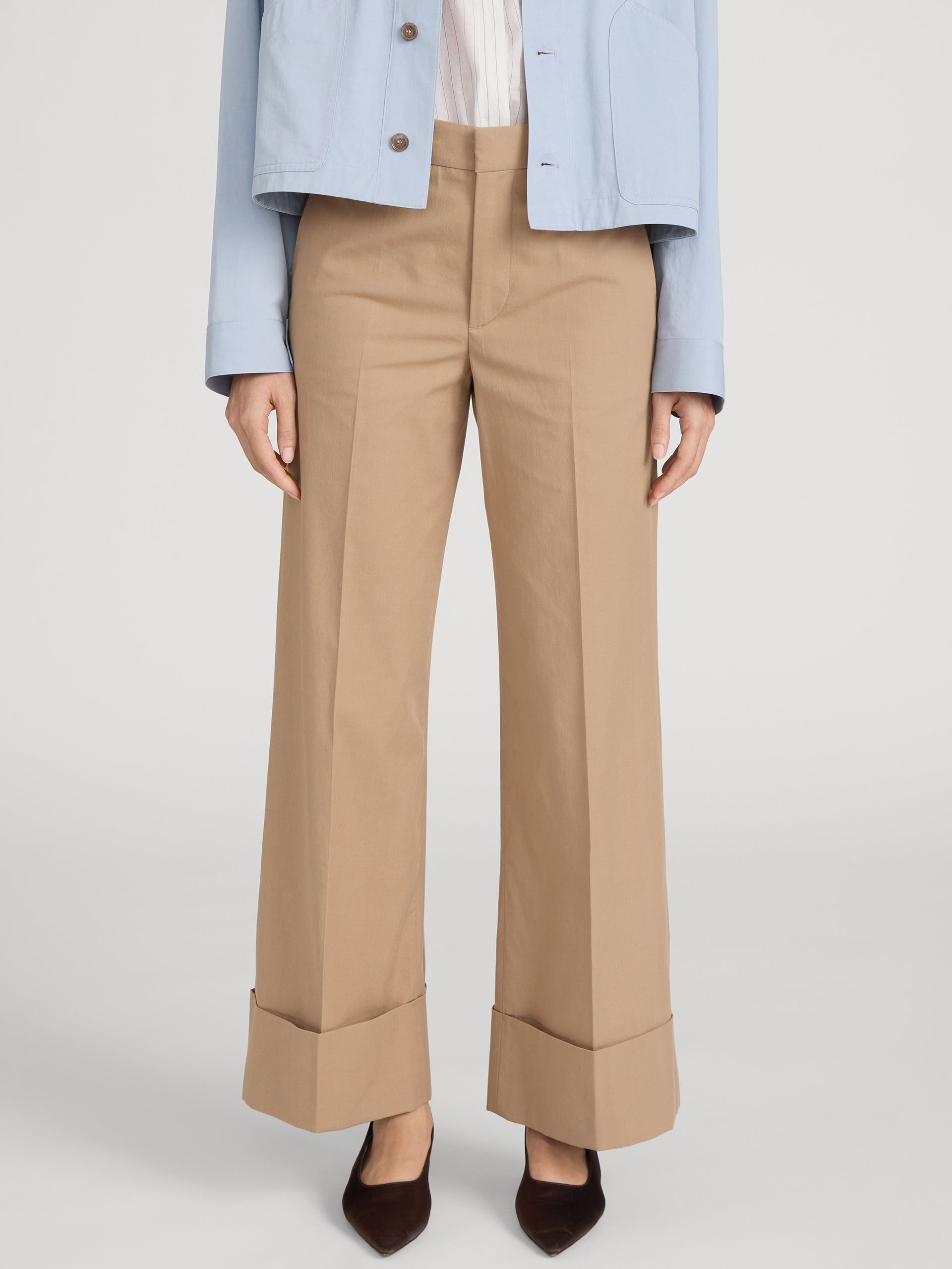 Pant on model crop 