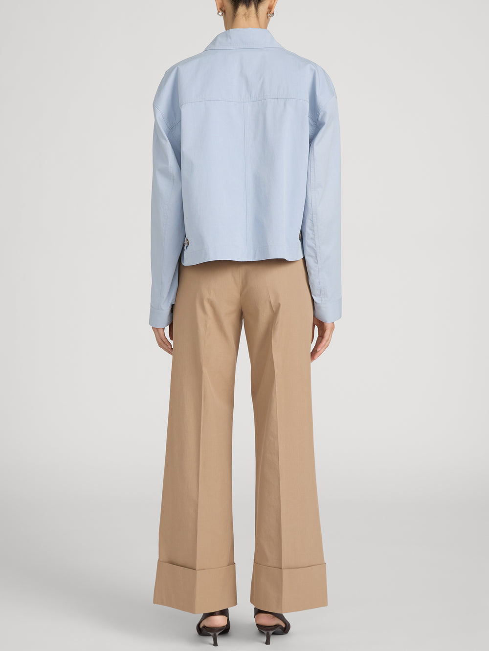 Pant on model back 