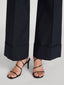 The Cuffed Slim Palazzo Trouser -- Navy