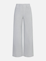The Stripe Modernist Pocket Trouser -- Navy Multi