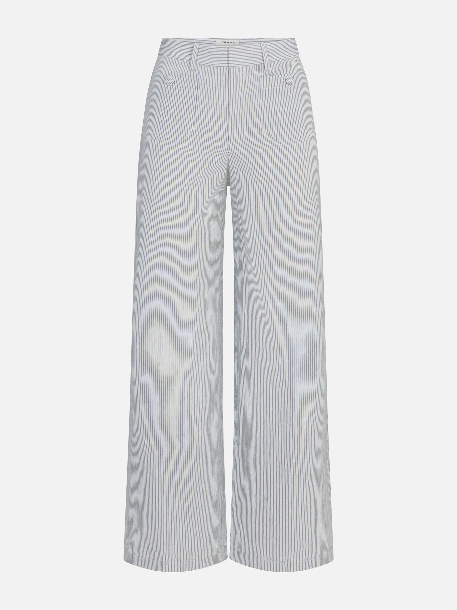The Stripe Modernist Pocket Trouser -- Navy Multi