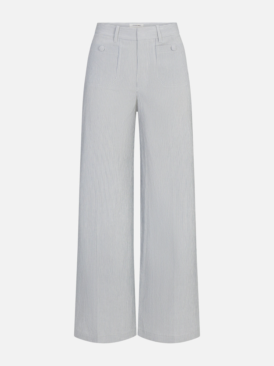 The Stripe Modernist Pocket Trouser -- Navy Multi