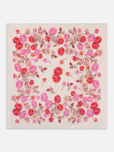 The Lucky Silk Scarf -- Light Pink Multi