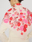 The Lucky Silk Scarf -- Light Pink Multi