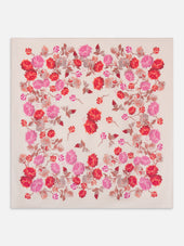 The Lucky Silk Scarf -- Light Pink Multi