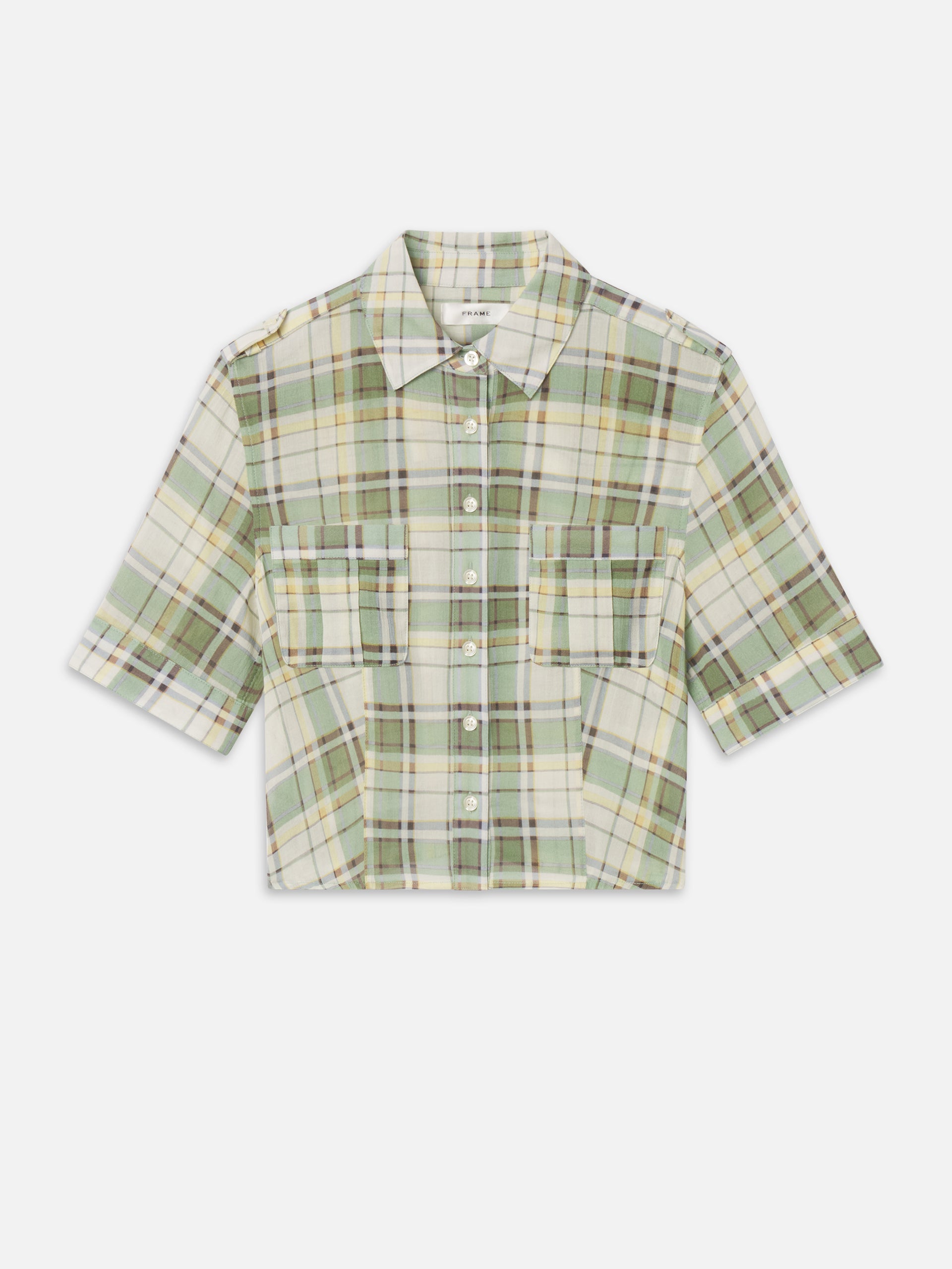 The Utility Shirt -- Jade Green Plaid