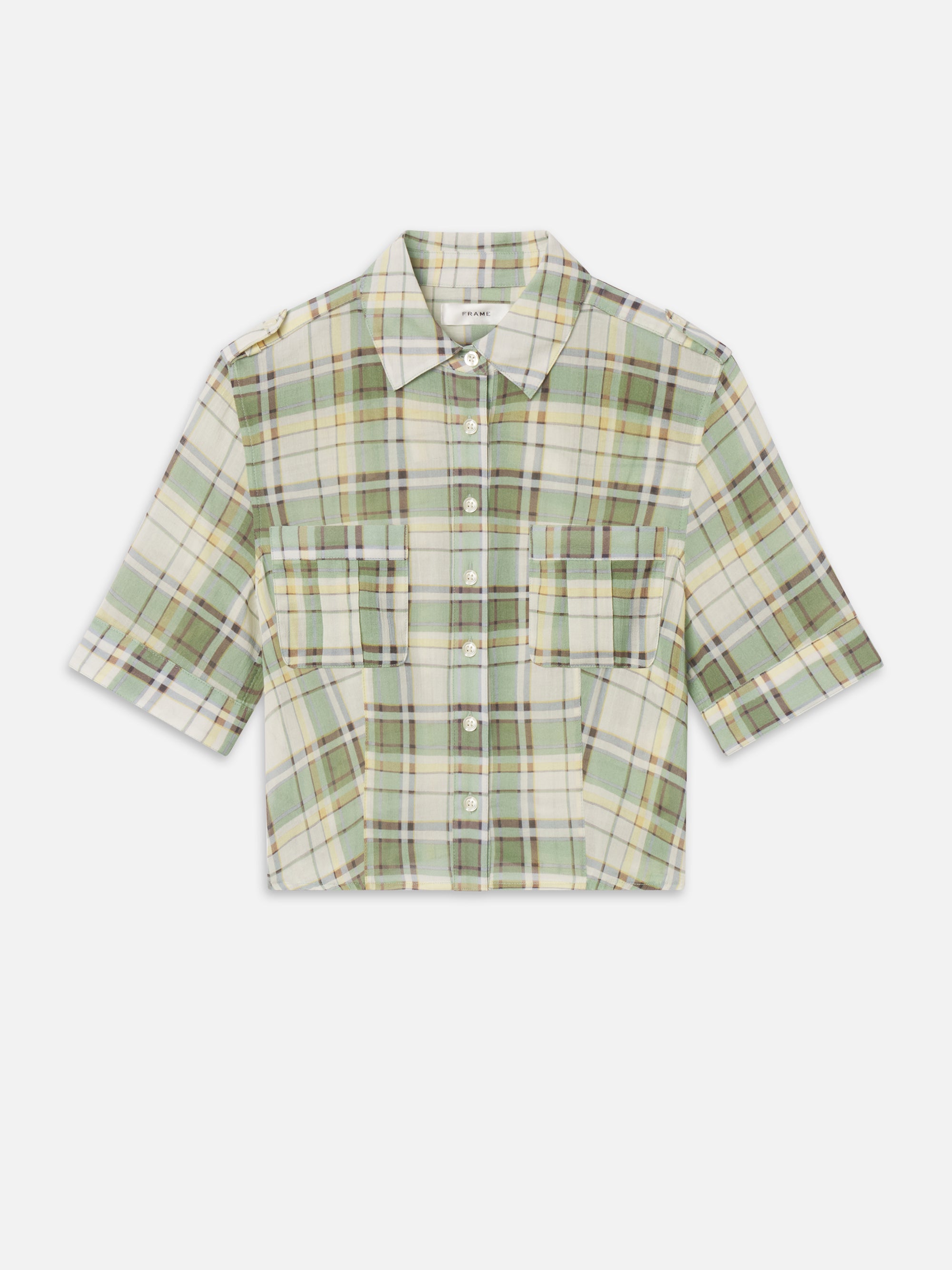 The Utility Shirt -- Jade Green Plaid