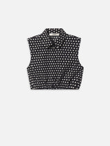 The Polka Dot Top -- Black Multi