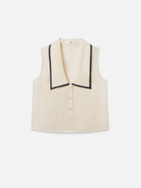 The Cabana Top -- Cream Multi