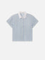 The Linen Boardwalk Shirt -- Chambray Blue Multi
