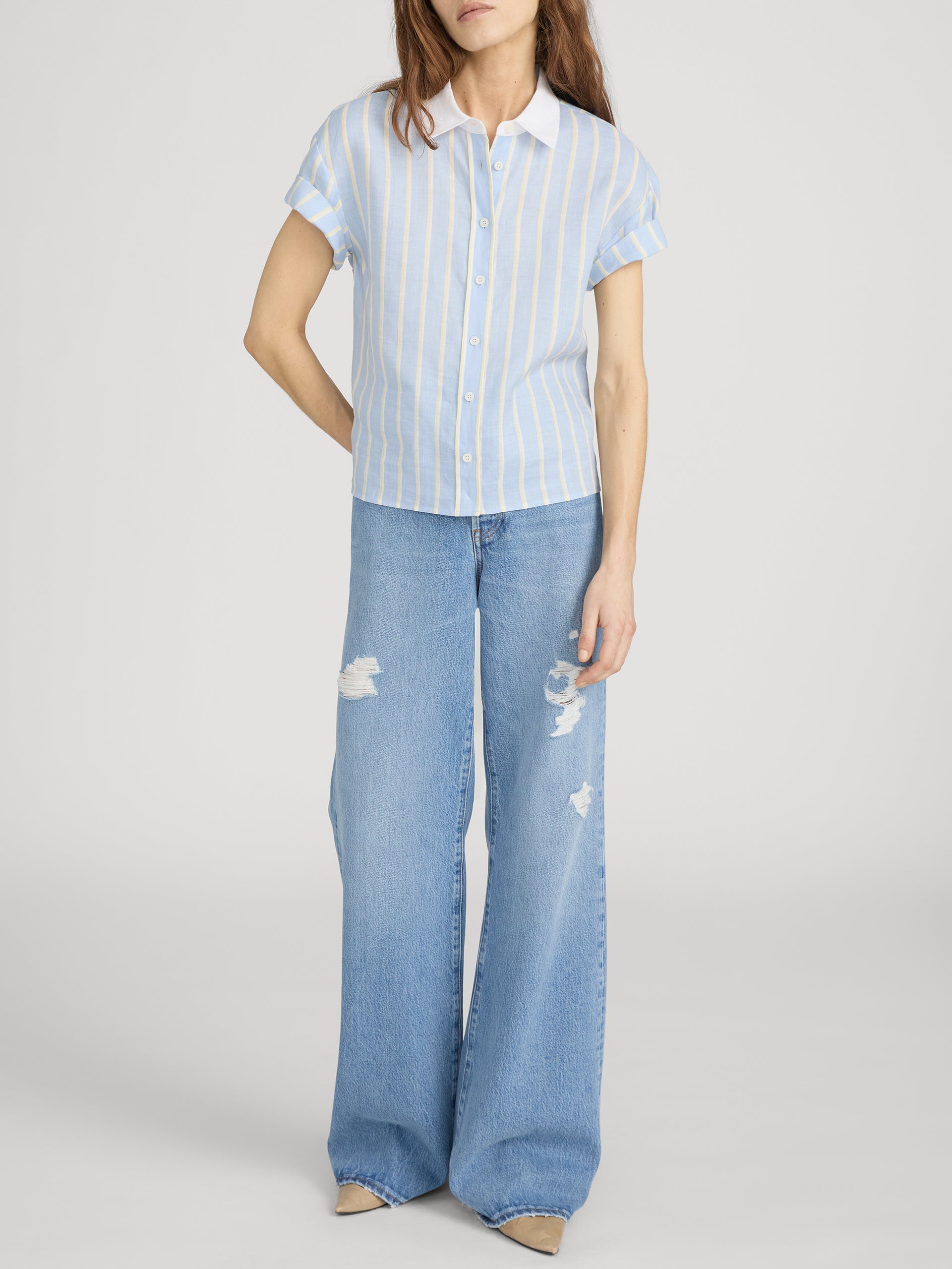 Shirt on model front 