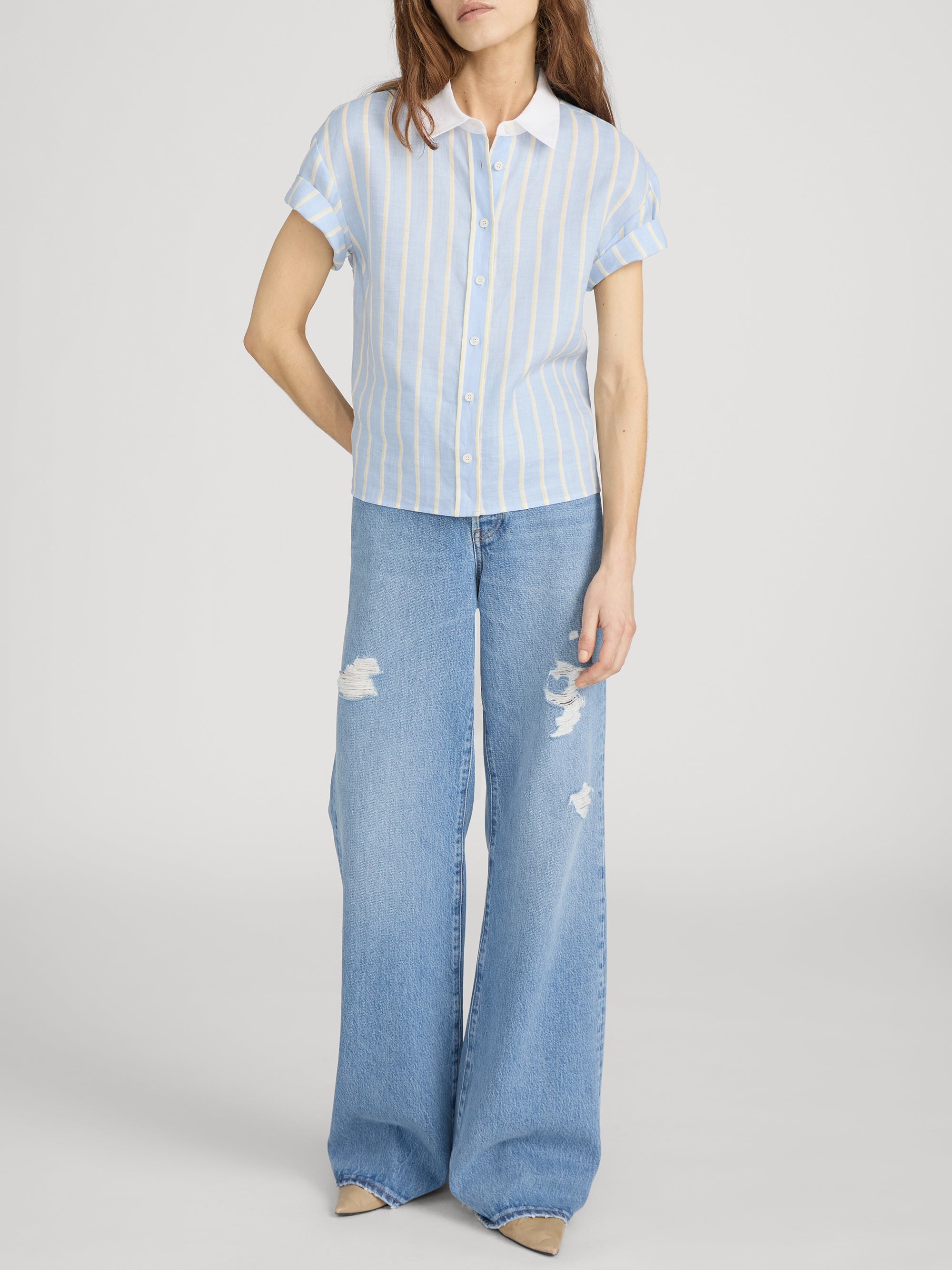 Shirt on model front 