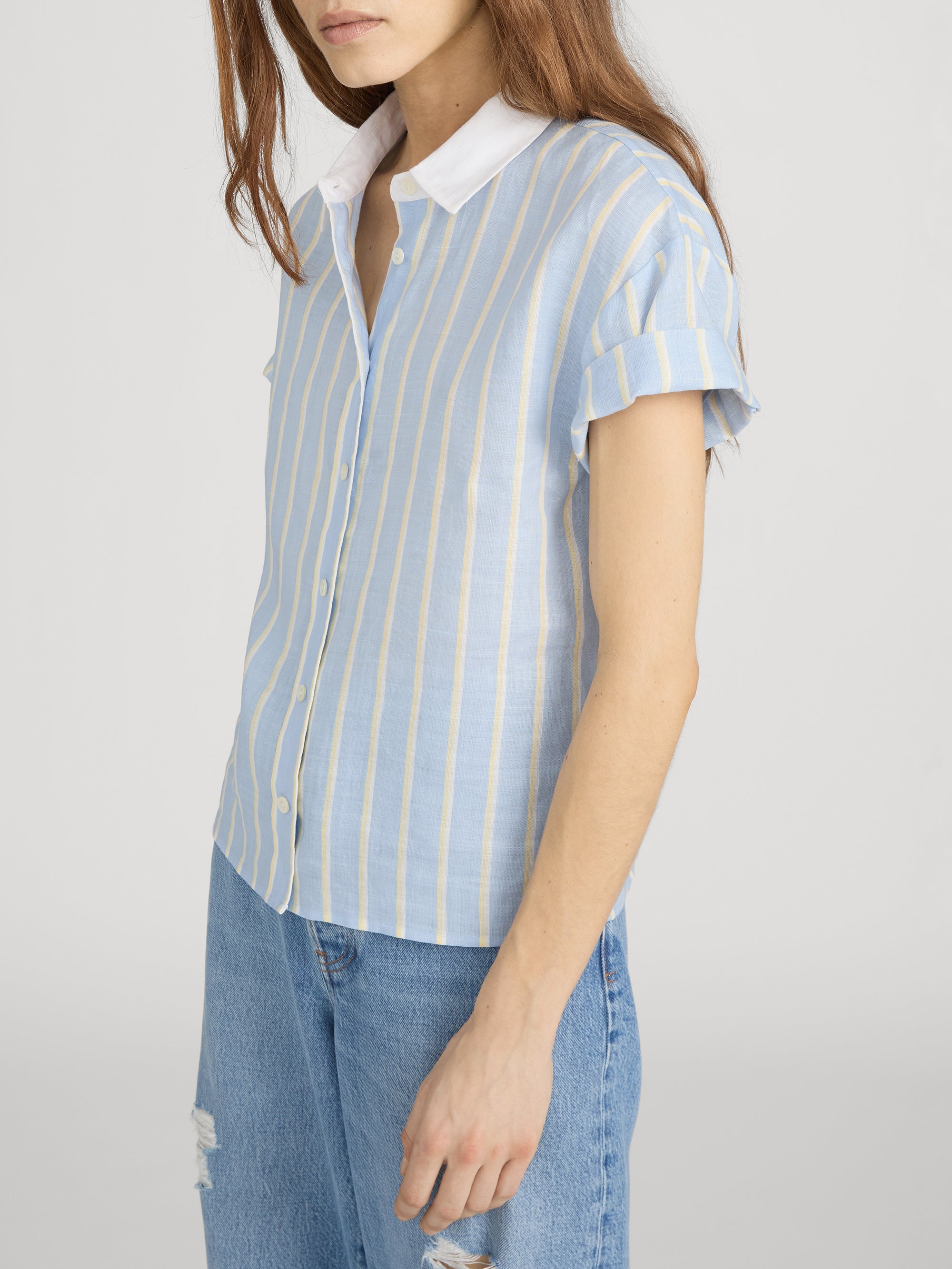 Shirt on model side 