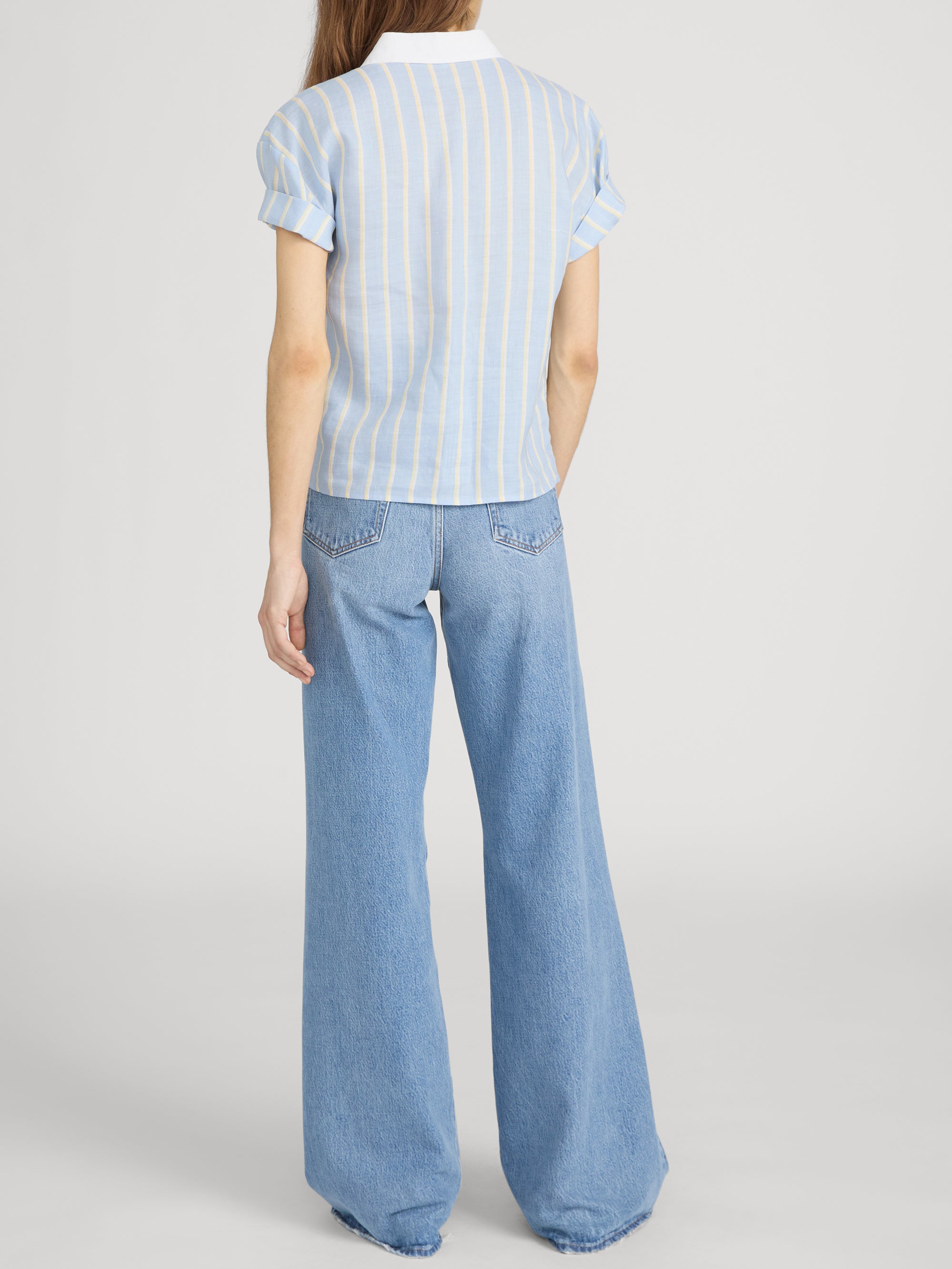 Shirt on model back 