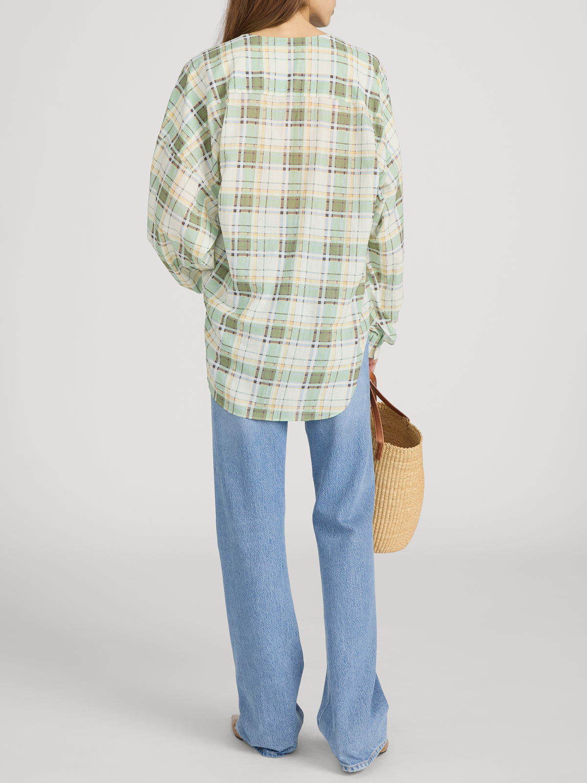 Top on model back 