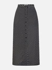 The Polka Dot Skirt -- Black Multi