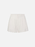 The Paisley Eyelet Short -- White