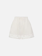 The Heirloom Lace Short -- White