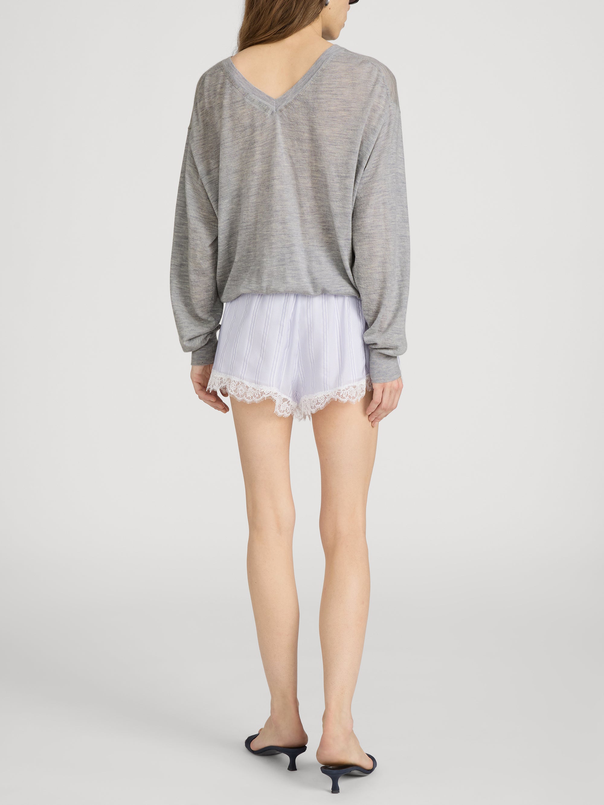 Short on model back 