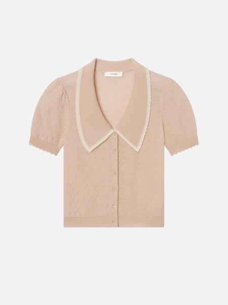 THE CASHMERE SAILOR SWEATER PINK SAND MULTI