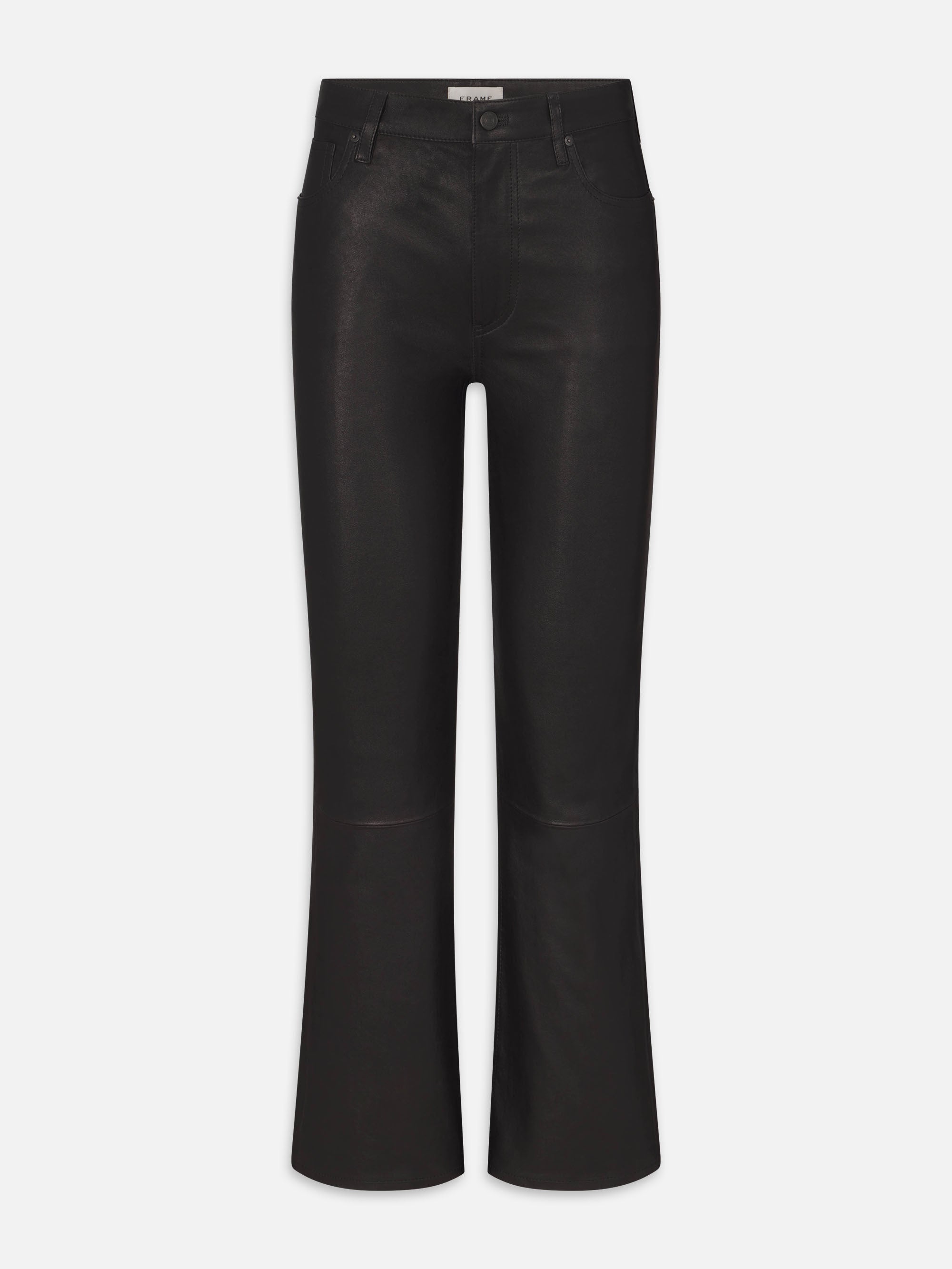 THE LEATHER REBOOT CROP BLACK