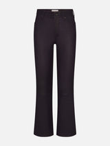 The Leather Reboot Crop -- Dark Royal Purple