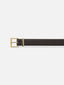 The Square Buckle Belt -- Dark Brown