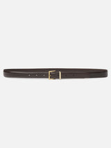The Square Buckle Belt -- Dark Brown