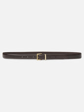 The Square Buckle Belt -- Dark Brown