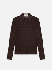 The Bubble Stitch Shirt -- Chestnut