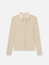 The Bubble Stitch Shirt -- Cream